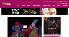 Desktop Screenshot of feriayucatan.gob.mx